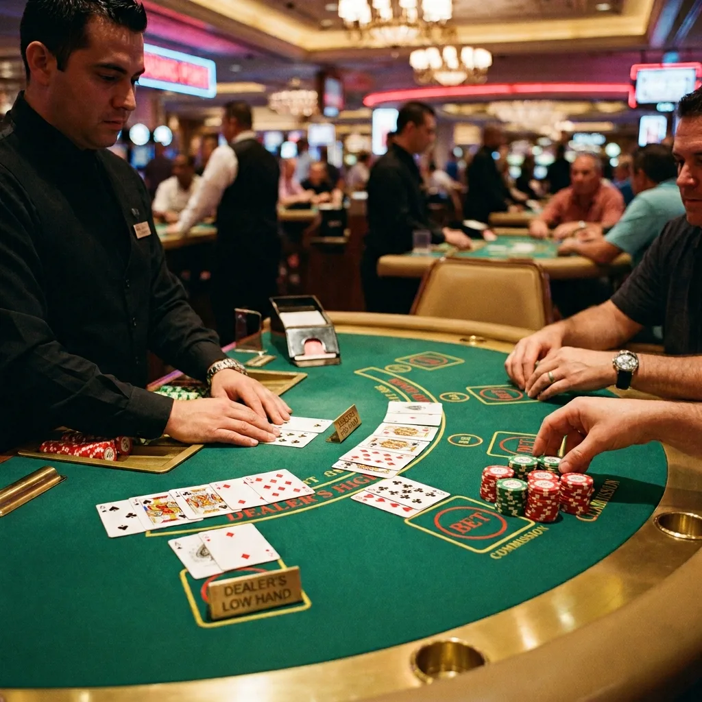 Сравнение рук игрока и дилера в Pai Gow Poker
