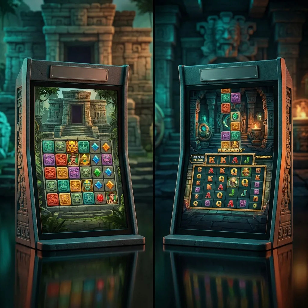 Эволюция дизайна серии Temple Tumble от первой части к Megaways