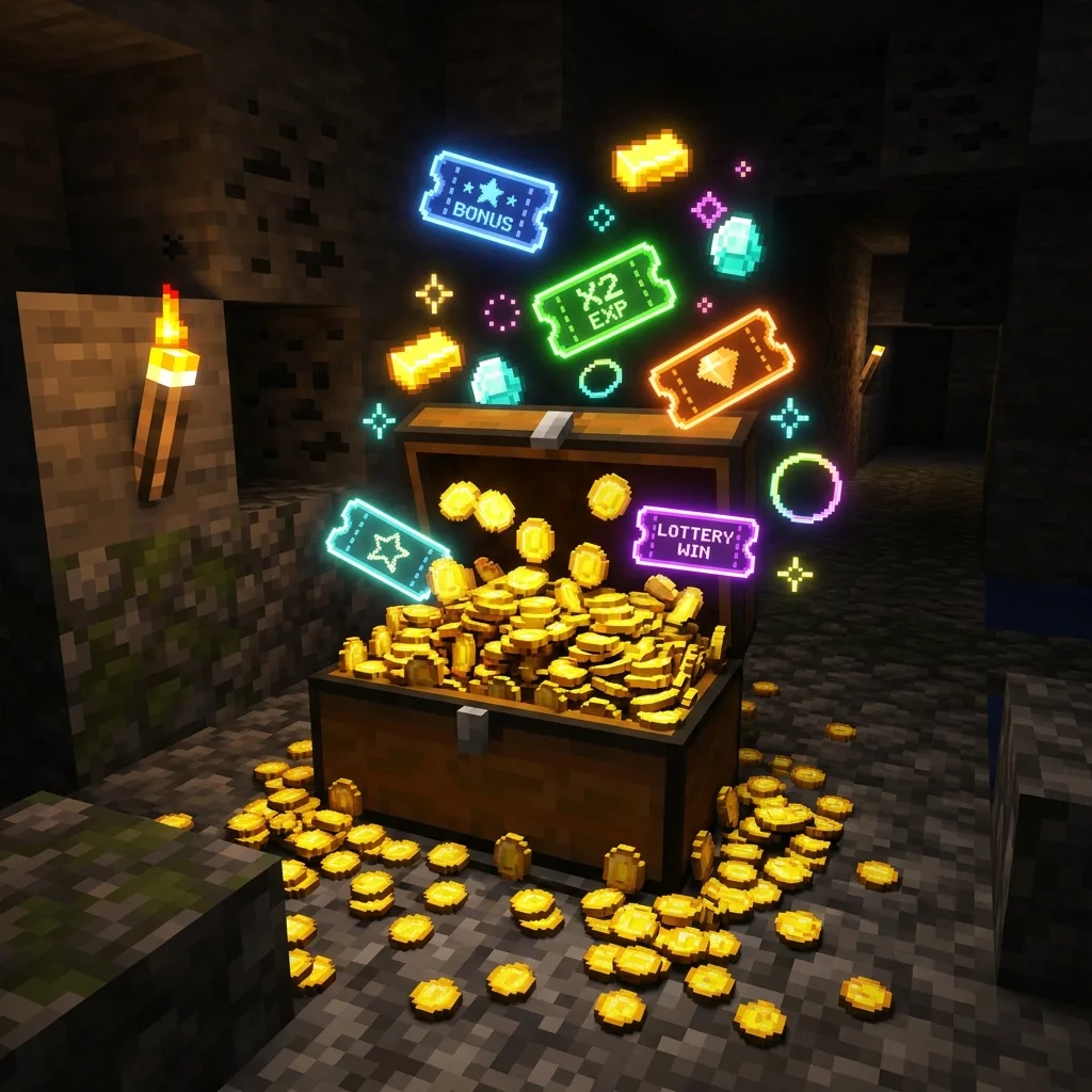 Игровая экономика с бонусной системой в Minecraft