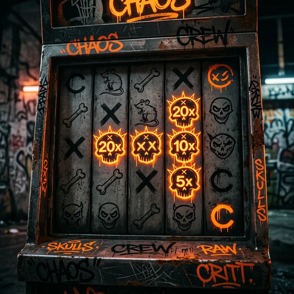 Hacksaw Gaming логотип и слот Chaos Crew