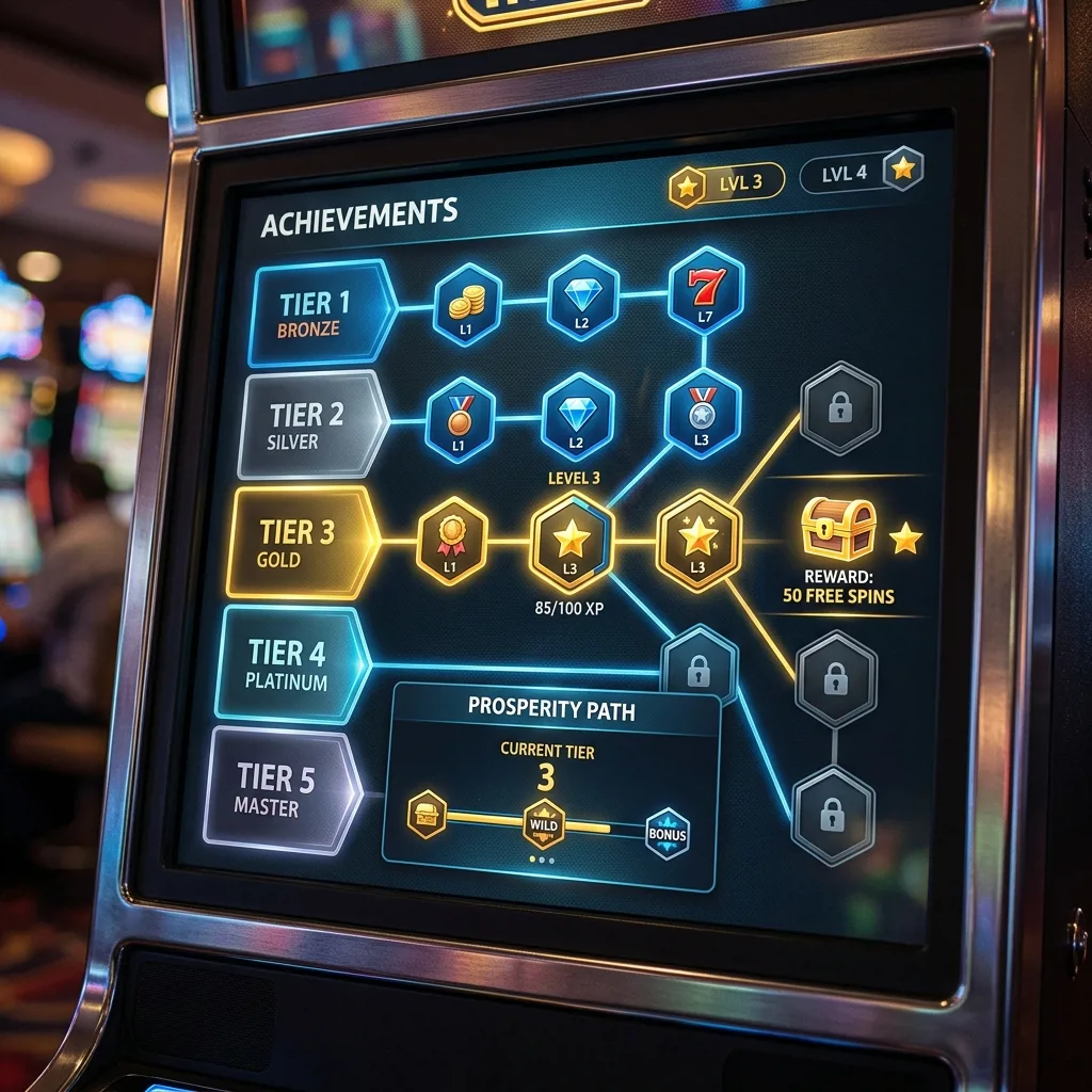 Интерфейс Achievement Engine в слоте Quickspin